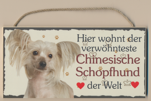 Türschild - Hier wohnt der verwöhnteste Chinesisch