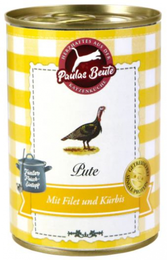 Paulas Beute Fleisch-Eintopf Pute mit Filet und Kürbis 380g