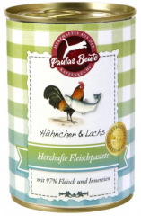 Paulas Beute Fleischpastete Hühnchen und Lachs 400g