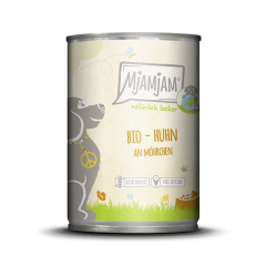 MjAMjAM – natürlich lecker – BIO Huhn an Möhrchen 400g