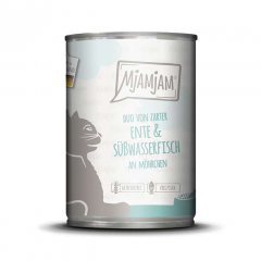 Mjamjam DUO von Ente & Süßwasserfischan Möhrchen 400g